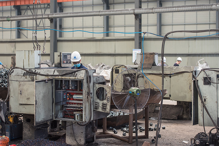 九江网架配件-锥头加工车间